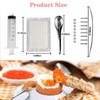 Caviar Maker Acrylic, 98-Hole Caviar Builder with Tube & Spoon,