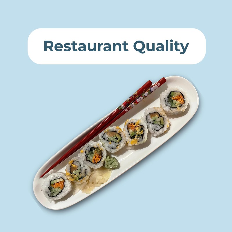 Sisson Distribution 12" Elegant White Porcelain Sushi Serving Platter -