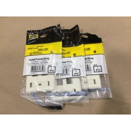 Hubbell LOT OF 3 HUBBELL IFP140W INFINE PLATE 1 GANG 4 PORT OFFICE WHITE #10G27RM