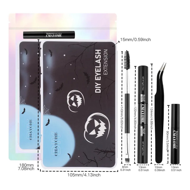 Kit De Extensión Lash Diy Lash Clusters 8-16mm 600 Pcs