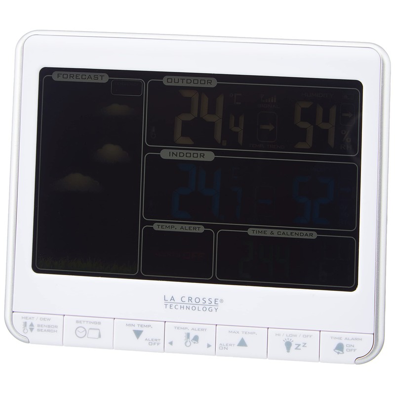 La Crosse Technology WS6826WHI-SIL Weather Station with Animated Colour Screen