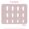 Auriselle Press on Nails Long 24 Pieces French False Long