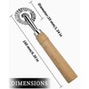ZAMXHUG Toothed Pastry Wheel with Single Blade - 1 Piece