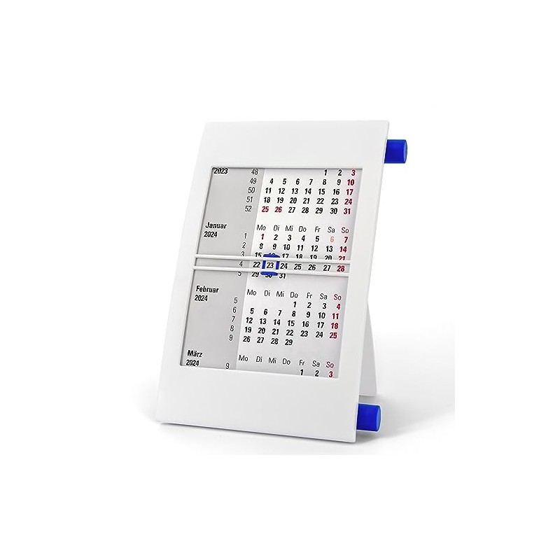 Truento 3-Month Desk Calendar for 2 Years (2024 & 2025)