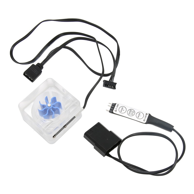 PC Water Flow Meter Indicator G1/4 Thread 3 Way Acrylic