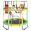 Trampoline for Kids, Upgrade Full Anti-Rust 440lbsToddler Trampoline with Net,