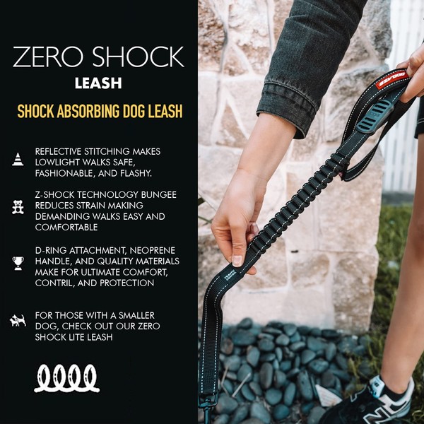EzyDog Zero Shock Leash - Best Shock Absorbing Dog Leash,