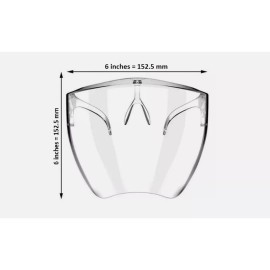 Unbranded Clear Face Shield Protective Eye Glasses Visor Anti-Fog Full Face Mask Dentist