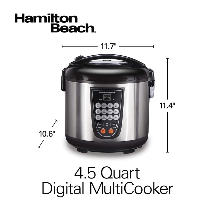 Hamilton Beach Digital Programmable Rice and Slow Cooker & Food