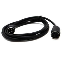 MIDI 8 Pin Big Din Cable, Disscool MIDI Big Din 8 Pin Male to 8 Pin Female Audio Stereo Cable Adapter for Computer (1.5m)