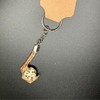 Quail Foot Keychain with Faux Quail Egg Stone