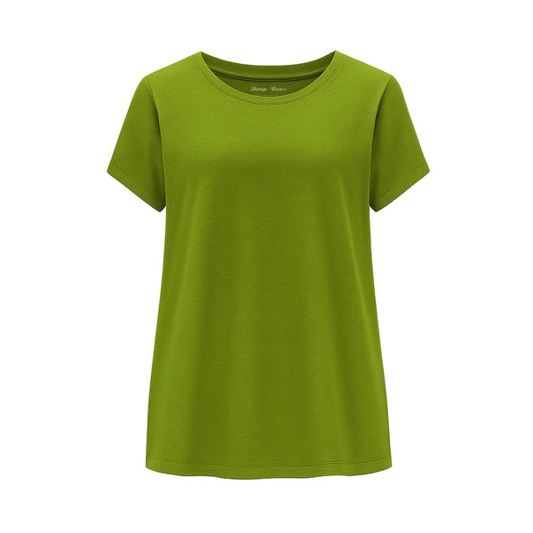 SHEEP RUN Womens Merino Wool T Shirt Breathable Wicking Hiking