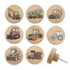 Lasyman Set of 8 Wood Kids Boy Nursery Room Construction