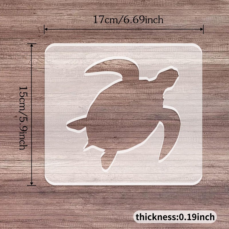 Betagt Sea Turtle Acrylic Router Templates, Router Templates for Woodworking,