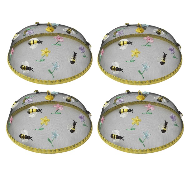 Woodard & Charles Bees Mesh Domes Food Covers, Set of