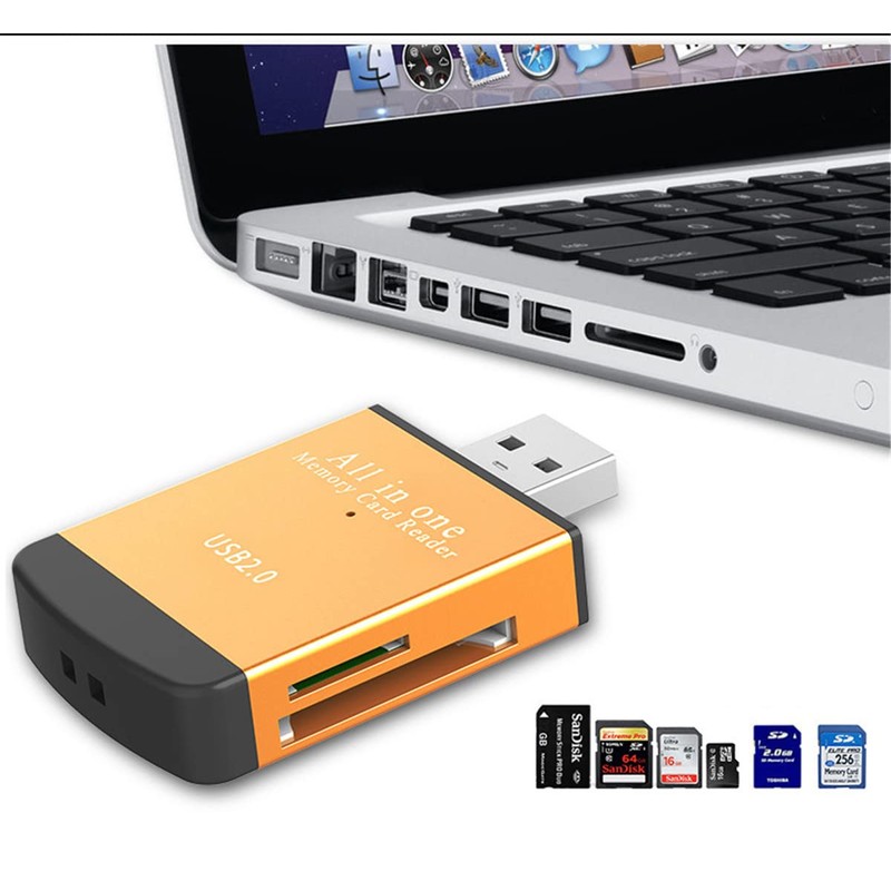 TXY 4 in 1 Card Reader USB2.0 to SD Micro