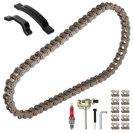 XIKOBY 25H 62 Links Timing Starter Chain Breaker Kit Compatible with 125cc 110cc Tao tao Coolster Kazuma Baja Chinese ATV Quad 4 Wheeler Lifan Apollo Vitacci 90cc 70cc 50cc Pit Dirt Bike Go Kart Parts