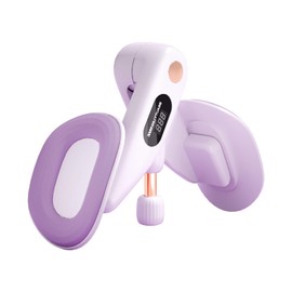 Thigh Master Hip Trainer for Beginner, Thigh Trainer, Pelvic Floor Strengthener with Built-in Smart Counter, Postpartum Rehabilitation Equipment, Portable Home Gym for Adduction Training-Purple