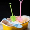 100 Pcs Plastic Mini Ice Cream Dessert Spoon Shovels Pudding