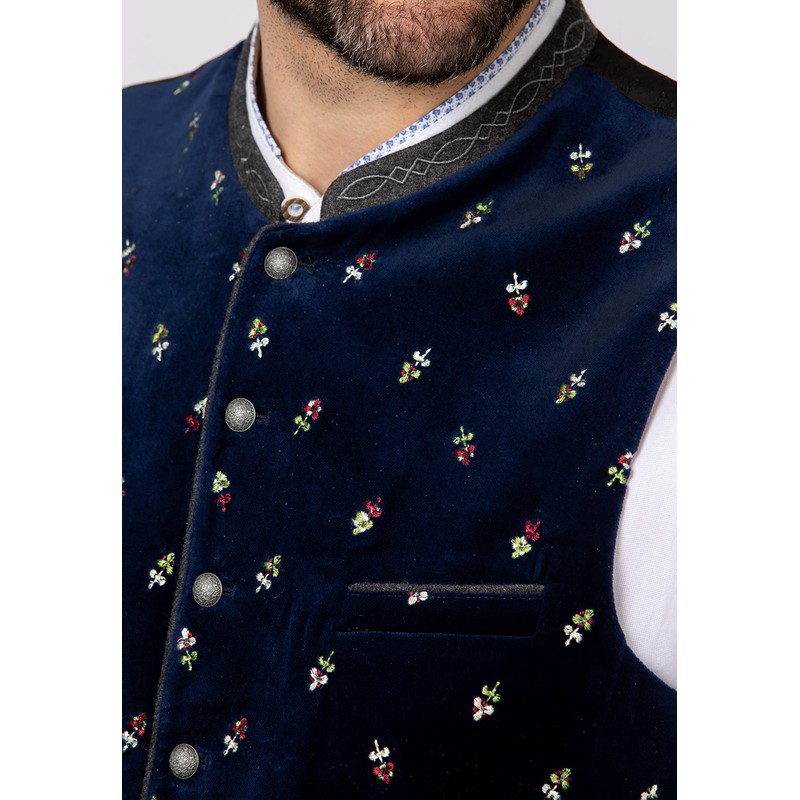 Stockerpoint Men's Vittorio Costume Vest, indigo
