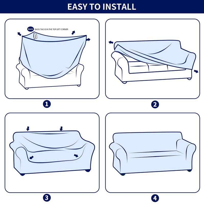 SUBRTEX Stretch Sofa Slipcover 2 Piece Sofa Cover 3 Seater