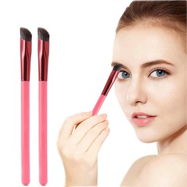 Eyebrow Brush Professional Multi Function Eyebrow Brush Realistic Eyebrow Brush Makeup Brush Angled Eyebrow Hair Stroke Eyebrow Brush Makeup Tool for Women Girls (2PCS)
