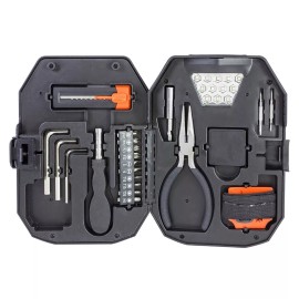 Fine Life Products 22 Pc - Portable Flashlight & Travel Kit Set w Case + Tools (Gift Set)