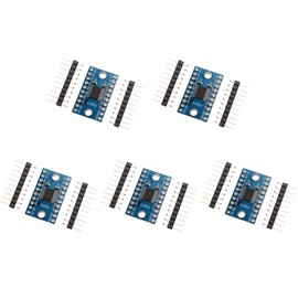 HALJIA TXS0108E High Speed Full Duplex 8 Channel Logic Level Converter, 8-Bit, Logic Level, Bi-Directional Voltage Converter Module Compatible with Arduino, Pack of 5