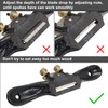 KOOTANS 2pcs 9" 10" Adjustable Spokeshave with Flat Base, 4pcs
