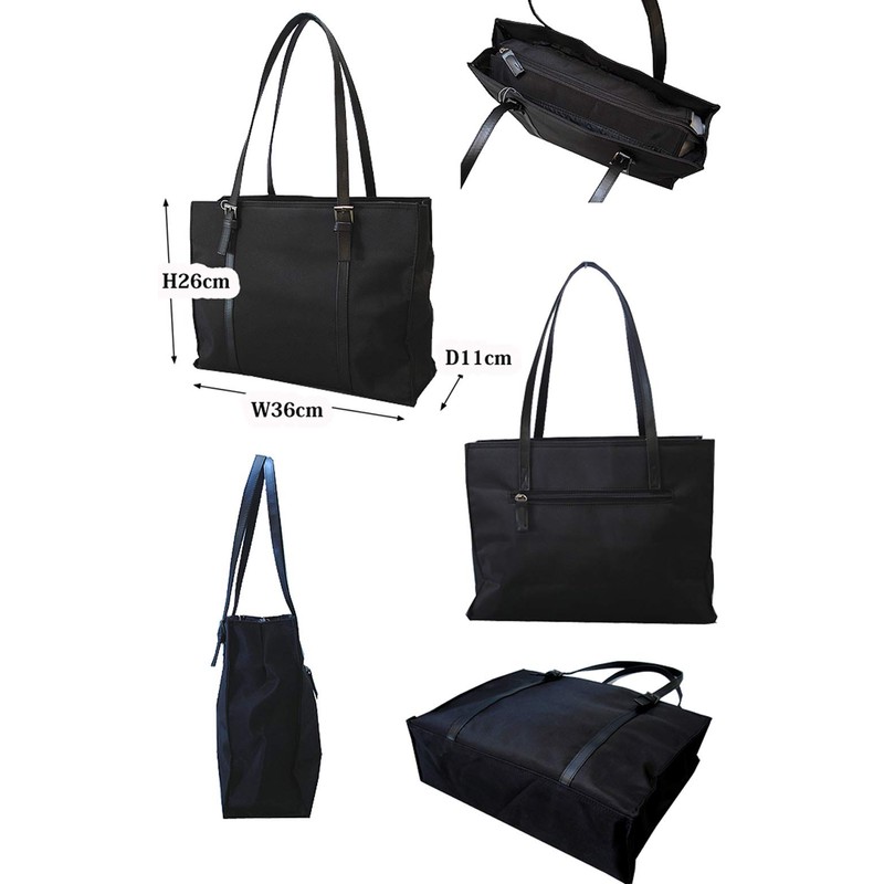 Business Bag, Tote Bag, 5425 Polyester, A4 Pocket File, Black