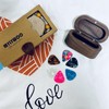 MYLYWOO Guitar Picks Holder with 7 Picks in 4 Thicknesses,