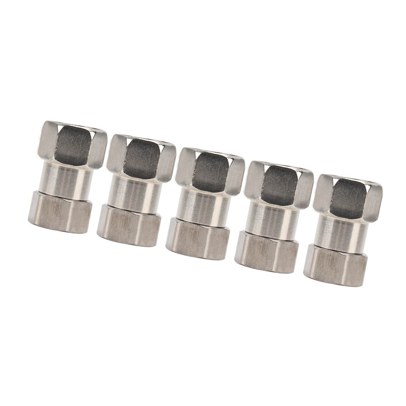 5PCS Plumbing Fittings Stainless Steel Female Thread Pipe Adapter Fittings