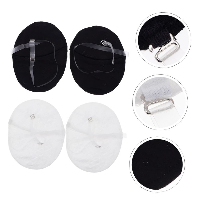 Healeved Armpit Pads for Sweating 2 Pairs Reusable Underarm Sweat
