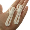 yyangz 50PCS Plastic Curtain Adjustable Hooks 70mm Extendable Hooks Adjustable