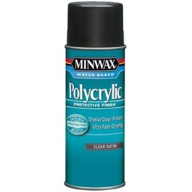 Minwax Polycrylic Protective Finish Spray for Wood Clear Satin 11.5 oz. Aerosol