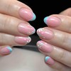 Almond Press on Nails Short Squoval Fake Nails Glossy False