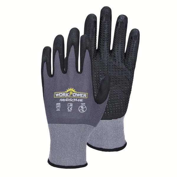 WORKPOWER Pack of 6 Argos Dot Work Gloves for Men