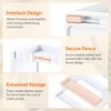 Lifewit Perfume Organizer with Fences, Plastic Cologne Stand, Tool-Free Assembly,