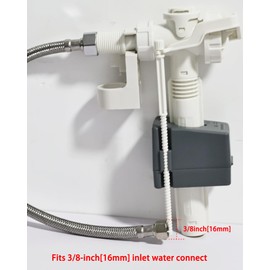 Complete Side Entry Silent Fill Valve Assembly - Replacement Part RP71168 Inlet Valves Kit Compatible with Delta Toilets, With 3/8-inch Female Water Supply Line