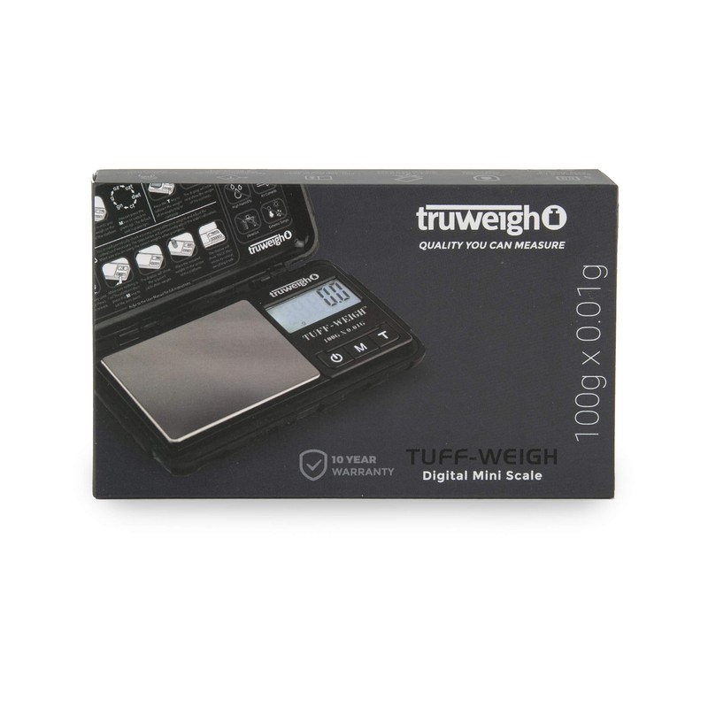 Truweigh TUFFWEIGH Digital Mini Scale (100g x 0.01g - Black/Black)