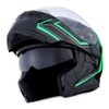 1Storm Motorcycle Modular Full Face Helmet Flip up Dual Visor