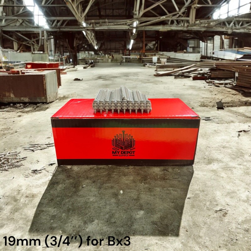 Hilti Bx3 1000x Concrete Nails for Hilti Bx3 (19mm) -Pins
