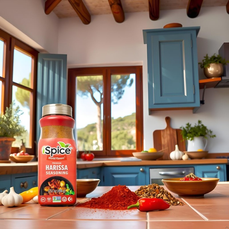 iSpice Blend | Harissa Seasoning | 17.57 oz | Mixed