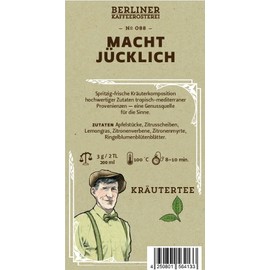 Berliner Kaffeerösterei - Herbal / Fruit Tea Blend Macht jücklich №088, Loose Tea, Fruity & Aromatic, Hand-Picked & Sustainable, 100 g