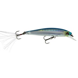 Yo-Zuri 3DB Jerkbait Suspending Lure, Prism Silver Blue, 3 1/2-Inch