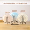 Tincogo Pack of 4 Black Metal Plate Stand Plate Holder
