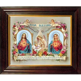 Loving Jesus ROOM BLESSING FRAMED PICTURE WOODEN FRAME