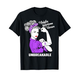 Hodgkin Lymphoma Warrior Unbreakable T-Shirt Awareness Gift T-Shirt