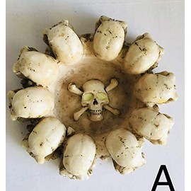 Ashtray Skull Eye Glow In The Dark (one Single pc) Model (A)