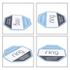 Durlo 10Pcs CCTV Doorbell Camera Sticker PVC Waterproof Ring Security